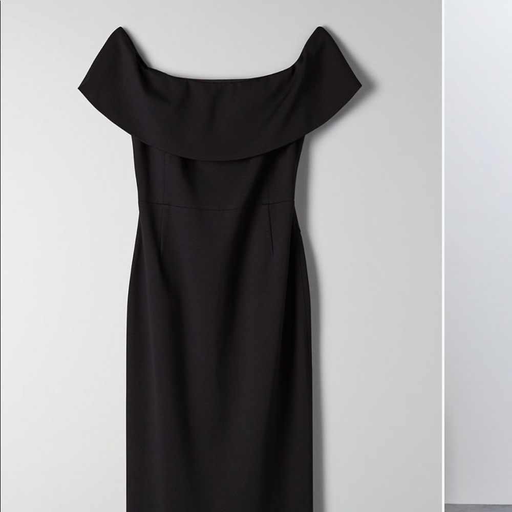 Off the shoulder midi dress